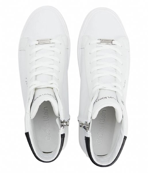 Calvin Klein  Vulc High Top Leather White Black (0K6)