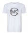 Michael Kors  FLR Circle Logo Tee White (100)