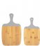 Present TimeCutting board set Gourmet Bamboo with Warm Grey Edge (PT3843WG)