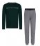Tommy Hilfiger  Basic Long Sleeve Pant Jersey Set Hunter Med Grey Htr (0UW)