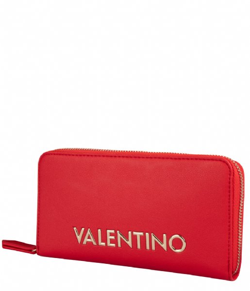 Valentino Bags  Olive Zip Around Wallet Rosso (003)