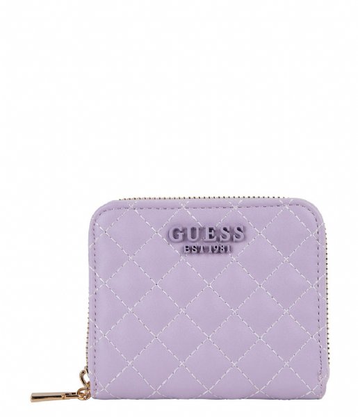 Guess  Rue Rose Slg Small Zip Around Lilac