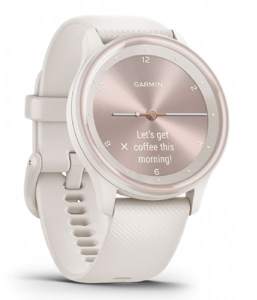 Garmin Smartwatch Vivomove Sport Ivoor White Peach Gold