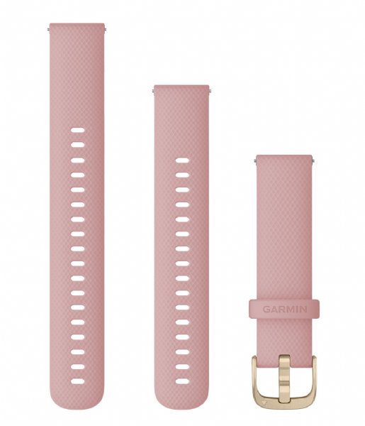 Garmin  Quick release Silicone watch strap 18 mm Dust rose with ligt gold colored hardware