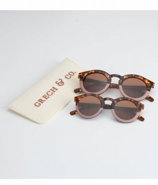 Grech and Co  Sustainable Sunglasses Kids Tortoise and burlwood