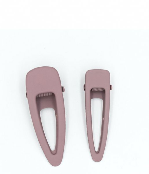 Grech and Co  Matte Clips Set of 2 burlwood