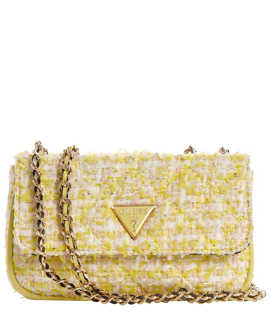 lime green guess purse