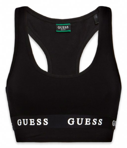 Guess  Aline Top Eco Stretch Jersey Jet Black A996