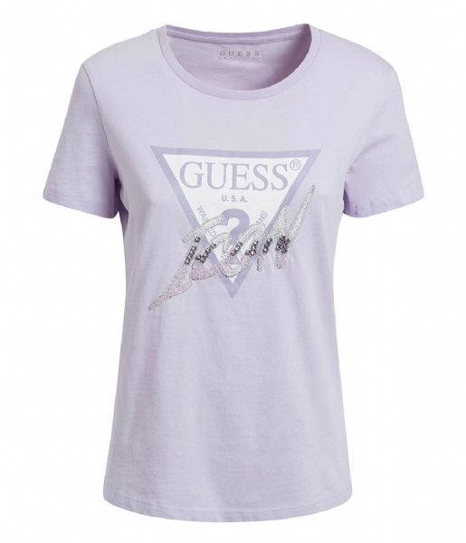 Guess  Shortsleeve Crewneck Icon Tee New Light Lilac (G472)