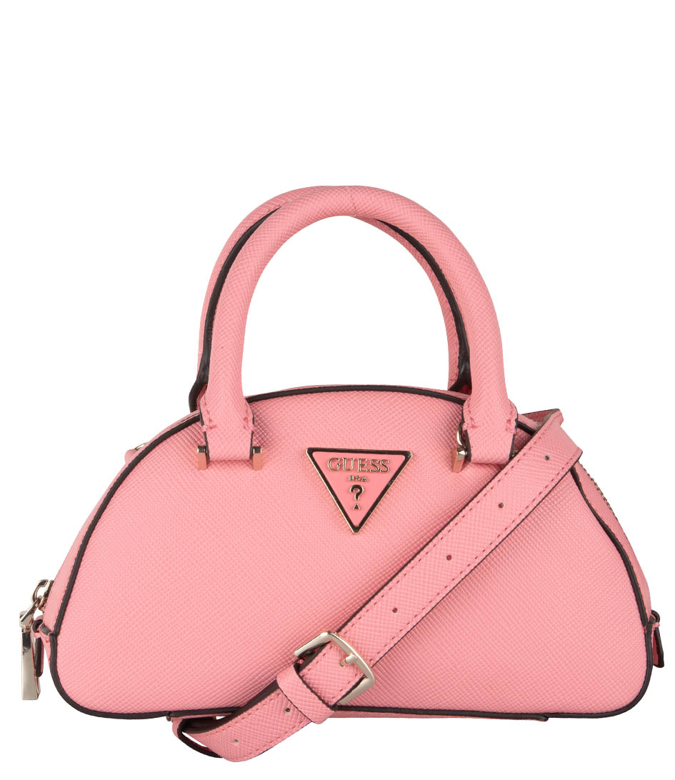 GUESS Cordelia Mini Dome Satchel Handtasche Tasche Pink Pink Neu