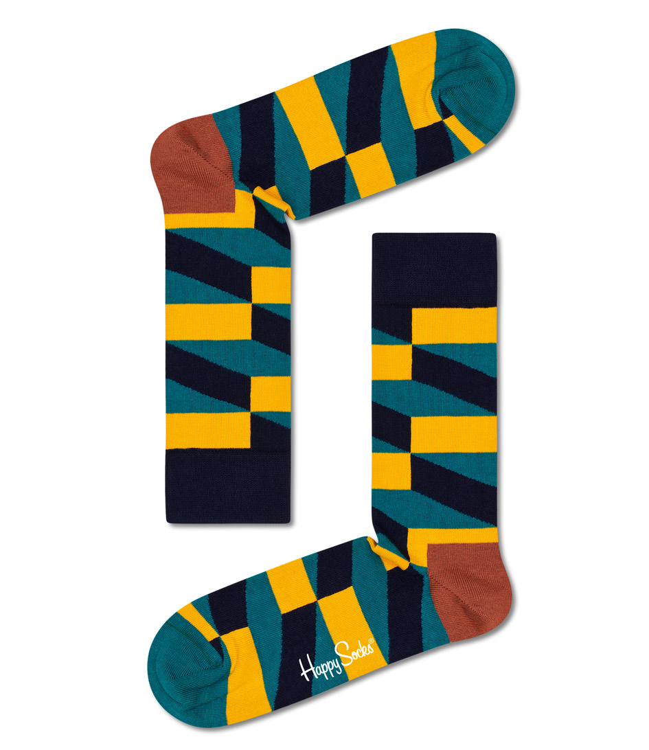 Happy Socks Sokken Jumbo Filled Optic Sock Zwart online kopen
