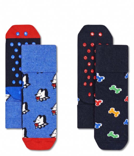 Happy Socks Sokken 2-Pack Kids Dog & Dog Bone Anti Slip Kids Dog & Dog Bone Anti Slip