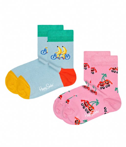 Happy Socks Sokken 2-pack Kids Fruit Mates Socks Fruit Matess (3000)