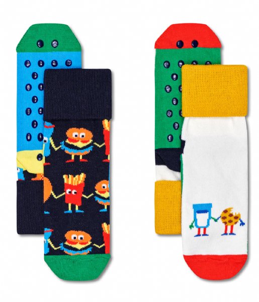 Happy Socks Sokken 2-Pack Kids Food Friends Anti Food Friends Anti (6500)