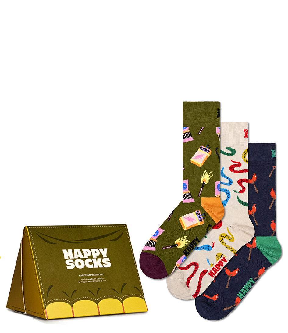 Happy Socks Sock 3-Pack Happy Camper Socks Gift Set Happy Campers | The ...