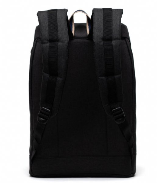 Herschel Supply Co.  Retreat Backpack 15 inch Black Crosshatch Peacoat (05582)