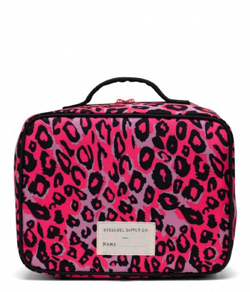 Herschel Supply Co.  Pop Quiz Lunch Cheetah Camo Neon Pink/Black (04897)