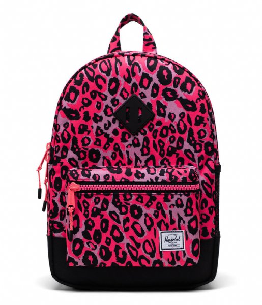 Herschel Supply Co.  Heritage Youth Cheetah Camo Neon Pink/Black (04897)