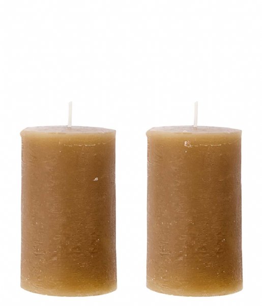 House Doctor  Pillar Candle Rustic HD 6C Camel
