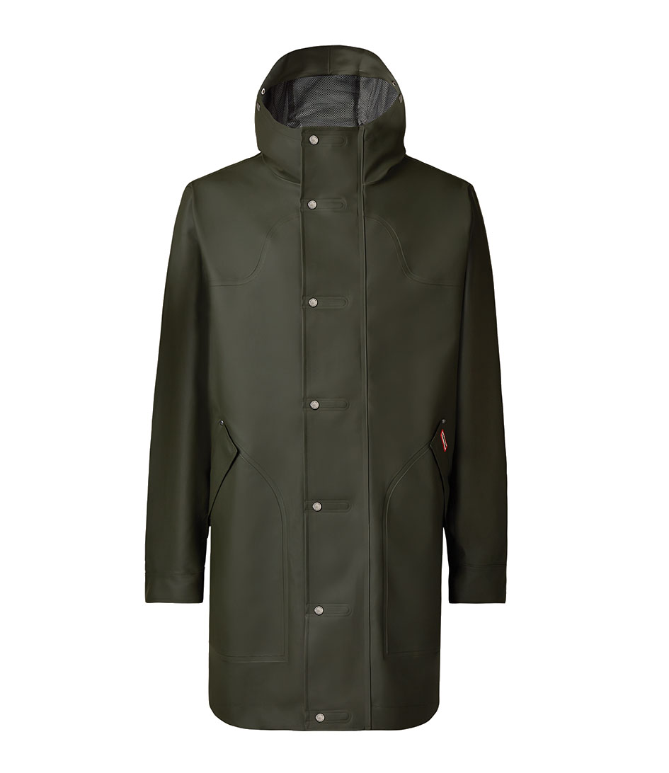 hunter rubberised coat