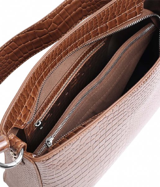 HVISK Schoudertas Amble Croco Tawny Brown (126) HVISK Schoudertas Amble Croco Tawny Brown (126)