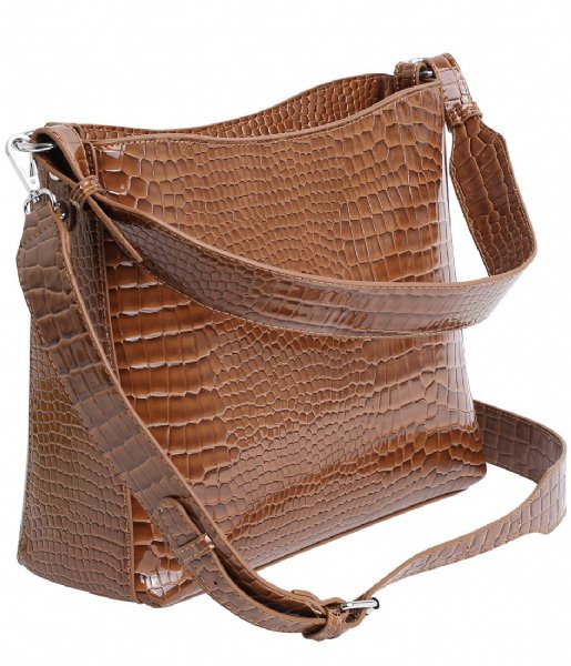 HVISK Schoudertas Amble Croco Tawny Brown (126) HVISK Schoudertas Amble Croco Tawny Brown (126)