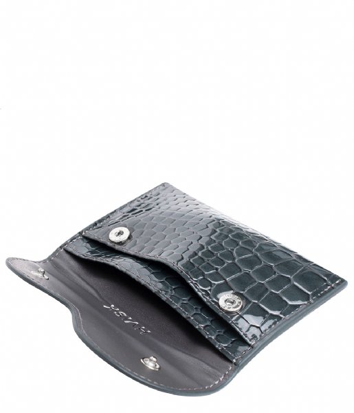 HVISK  Wallet Wavy Croco Grey Dark (123) 
