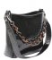 HVISK Schoudertas Amble Croco Small Black (009) HVISK Schoudertas Amble Croco Small Black (009)