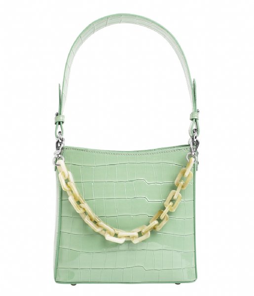 HVISK Schoudertas Amble Croco Small Mint Green (095) HVISK Schoudertas Amble Croco Small Mint Green (095)