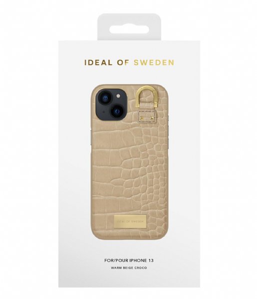 iDeal of Sweden  Fashion Case Atelier iPhone 13 Warm Beige Croco (456)