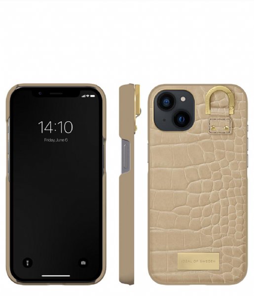 iDeal of Sweden  Fashion Case Atelier iPhone 13 Warm Beige Croco (456)