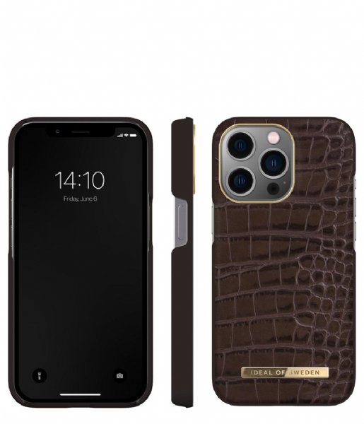 iDeal of Sweden  Atelier Case  iPhone 13 Pro Deep Walnut Croco (455)