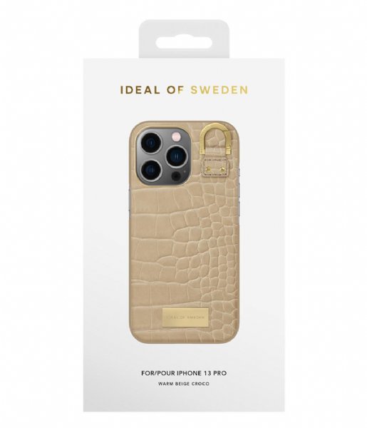 iDeal of Sweden  Fashion Case Atelier iPhone 13 Pro Warm Beige Croco (456)