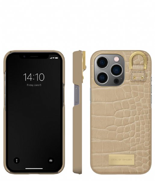 iDeal of Sweden  Fashion Case Atelier iPhone 13 Pro Warm Beige Croco (456)