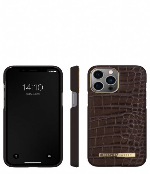 iDeal of Sweden  Fashion Case Atelier iPhone 12 Pro Max/13 Pro Max Deep Walnut Croco (455)