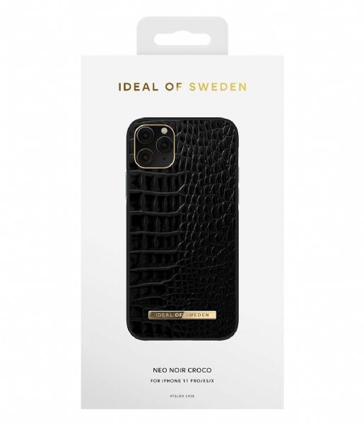 iDeal of Sweden  Atelier Case Introductory iPhone 11 Pro/XS/X Neo Noir Croco (236)