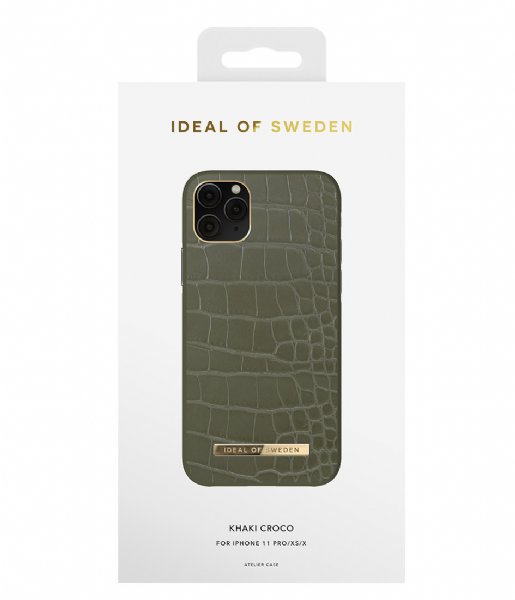 iDeal of Sweden  Atelier Case Introductory iPhone 11 Pro/XS/X Khaki Croco (IDACAW21-I1958-327)