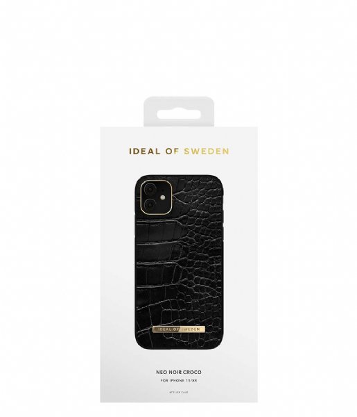 iDeal of Sweden  Atelier Case Neo Noir Croco iPhone 11/XR Neo Noir Croco (IDACSS22-1961-236)