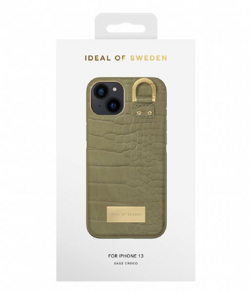 iDeal of Sweden  Fashion Case Atelier iPhone 13 Sage Croco (210)