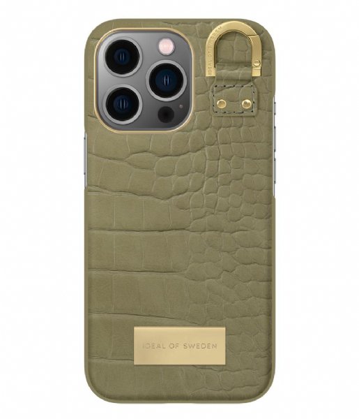 iDeal of Sweden  Fashion Case Atelier iPhone 13 Pro Sage Croco (210)