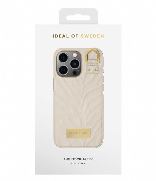 iDeal of Sweden  Fashion Case Atelier iPhone 13 Pro Ecru Zebra (397)