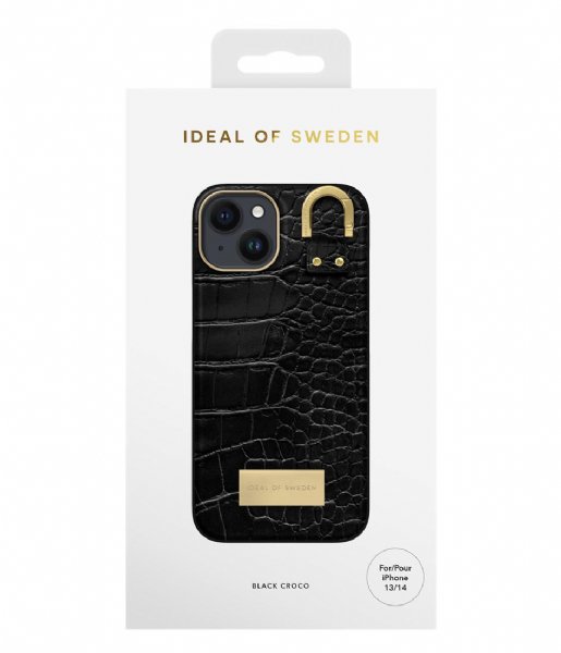 iDeal of Sweden  Fashion Case Atelier iPhone 13/14 Black Croco (334)