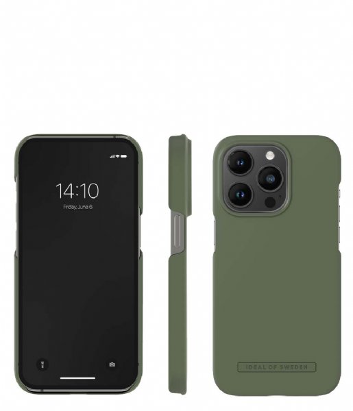 iDeal of Sweden  Fashion Case Seamless iPhone 14 Pro Khaki (450)