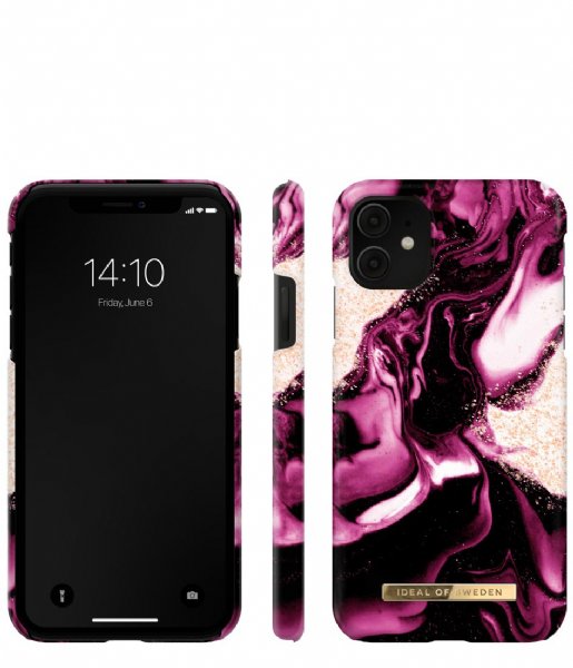iDeal of Sweden  Fashion Case iPhone 11/XR Golden Ruby Marble (IDFCAW21-I1961-319)