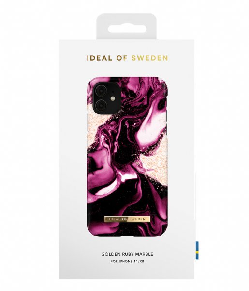 iDeal of Sweden  Fashion Case iPhone 11/XR Golden Ruby Marble (IDFCAW21-I1961-319)