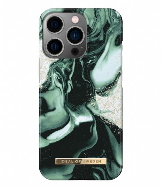 iDeal of Sweden  Fashion Case iPhone 13 Pro Golden Olive Marble (320)