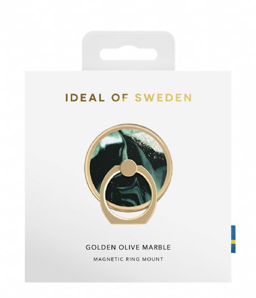 iDeal of Sweden  Magnetic Ring Mount Print Universal Golden Olive Marble (IDMRMAW21-320)