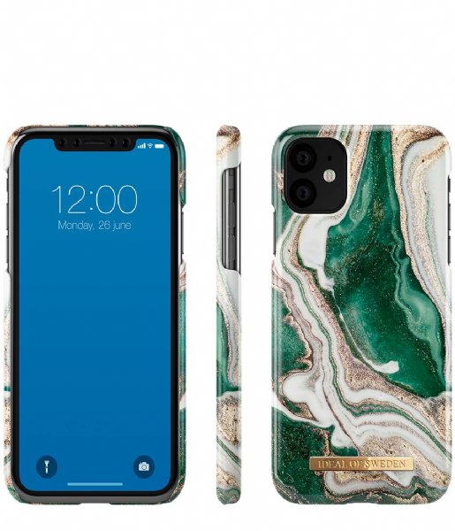 iDeal of Sweden  Fashion Case iPhone 11/XR Golden Jade Marble (IDFCAW18-I1961-98)
