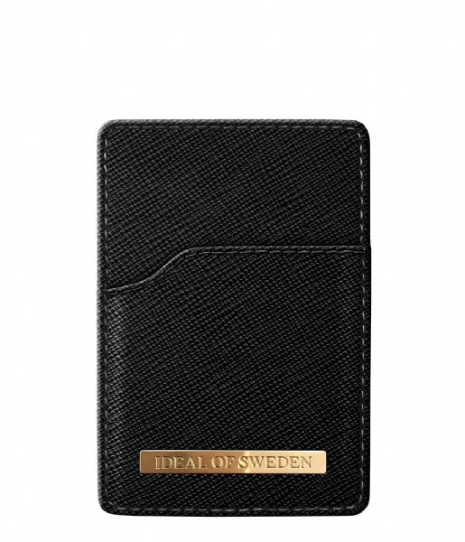 iDeal of Sweden  Magnetic Card Holder Universal Saffiano Black (IDMCH-01)
