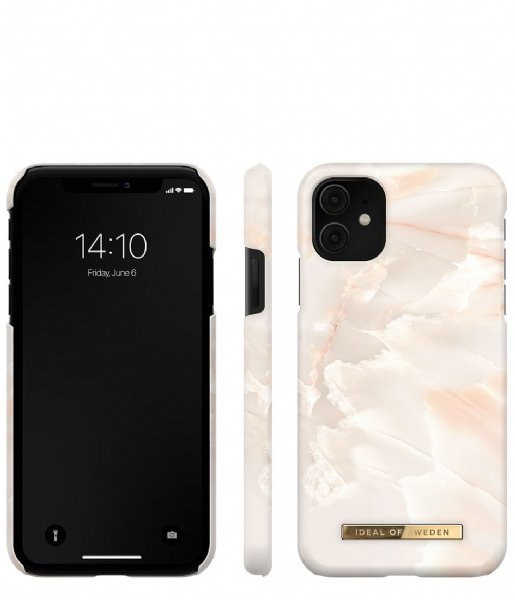 iDeal of Sweden  Fashion Case iPhone 11/XR Rose pearl marble (IDFCSS21-I1961-257)